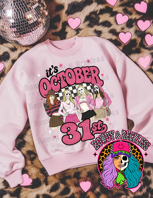 It’s October 31st